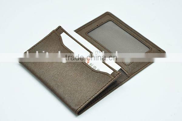 pvc leather card holder flip case cover pouch