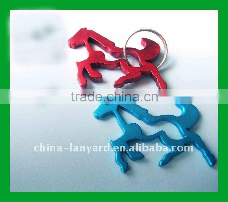 Jumbo Size 4 In 1 Carabineer With Compass, Key Ring And Bottle Opener, Blue