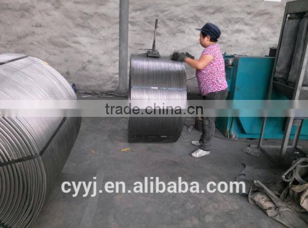 CaSi cored wire Si55Ca30 cored wire diameter:13mm powder weight:230+/-10g/m