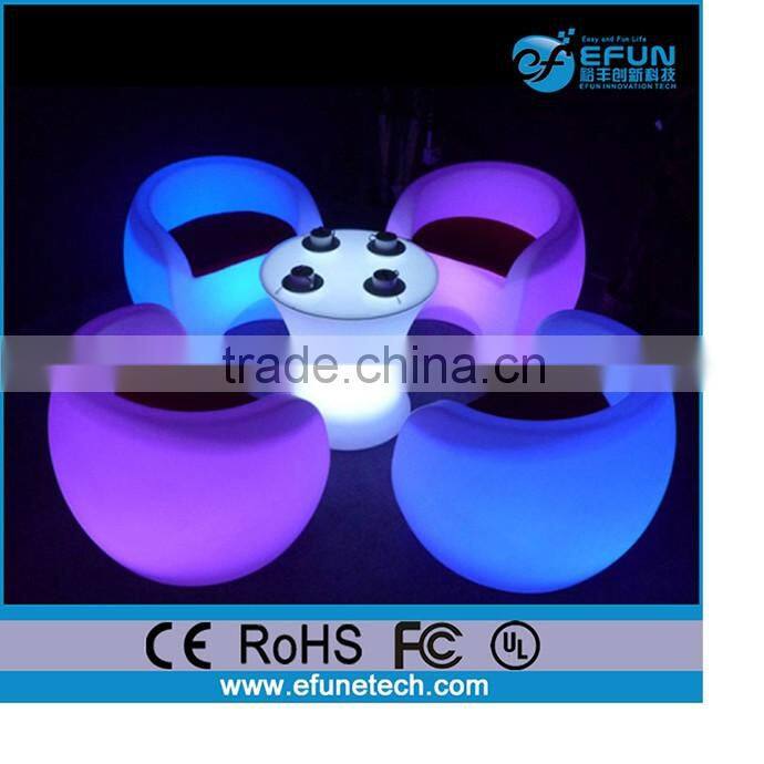color changing light up sofa chair seats,illuminated led lounge flower chair