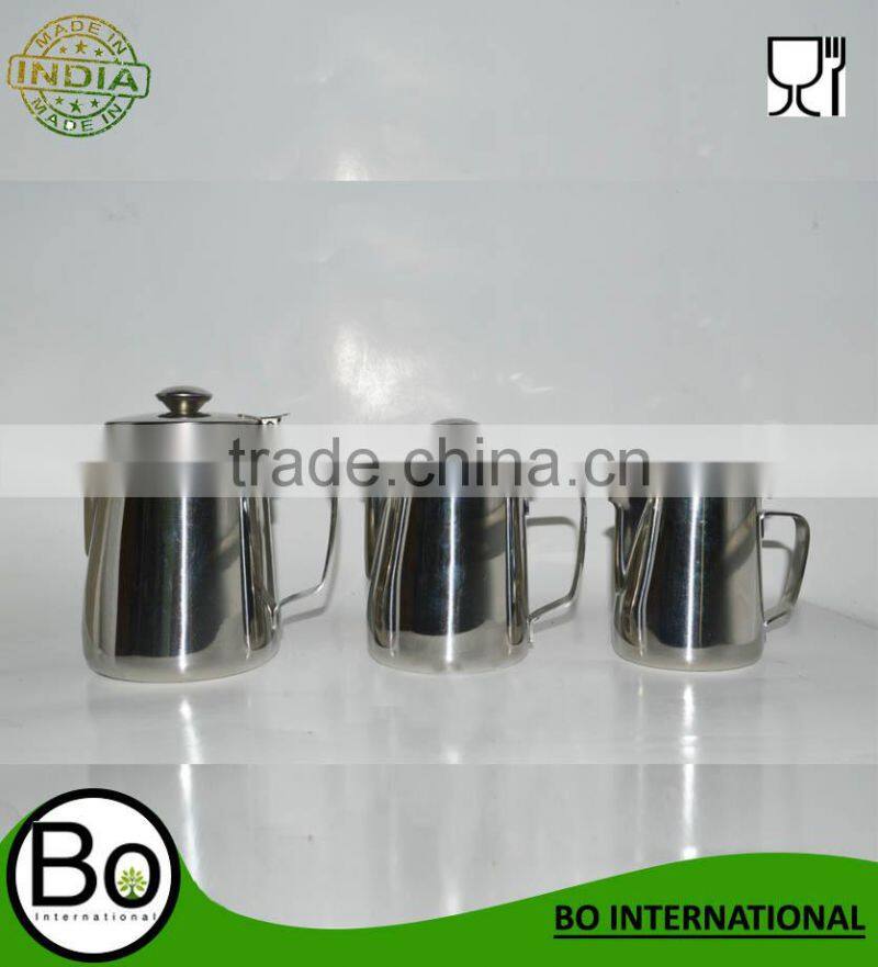 sanding stainless steel Milk Pitcher with lid