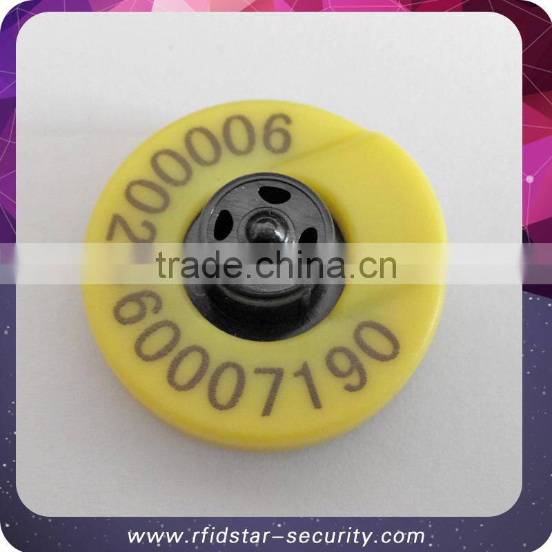 New Yellow Round Sheep Goat Hog Beef Cow Animal Ear Tag Lable With Number