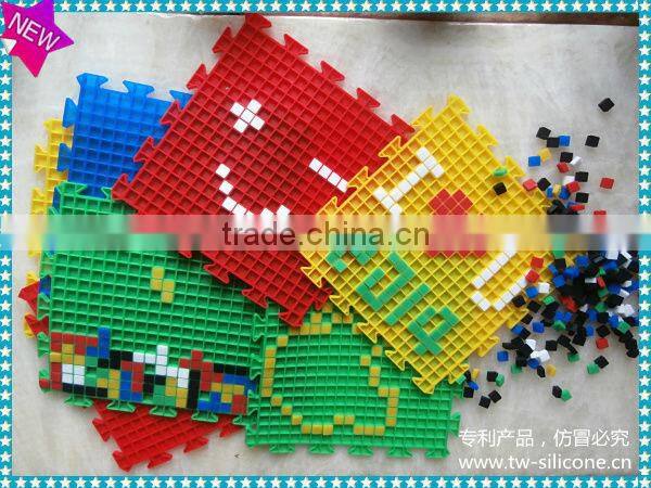 2014 FDA Silicone Baby Jigsaw Puzzle Mat