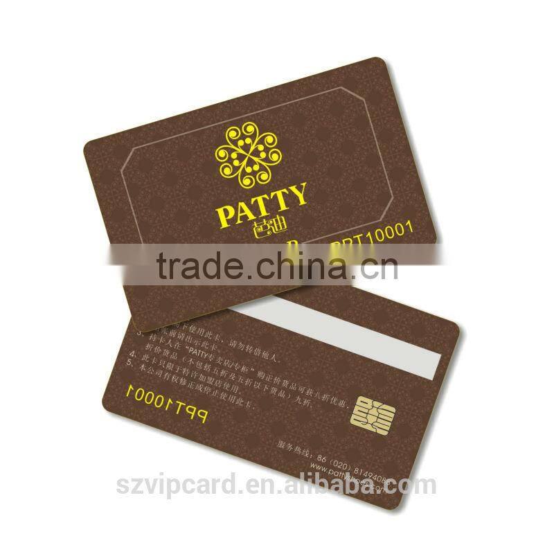full CMYK printing plastic smart pvc card with FM4442/ FM4428 chip