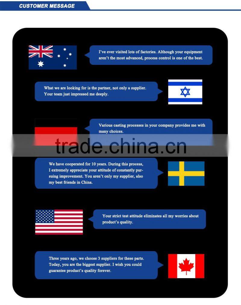 Top quality casting stainless steel customized parts