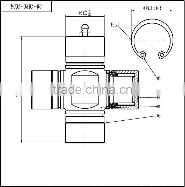 Best selling hot chinese products universal joint spider kit gu-3805