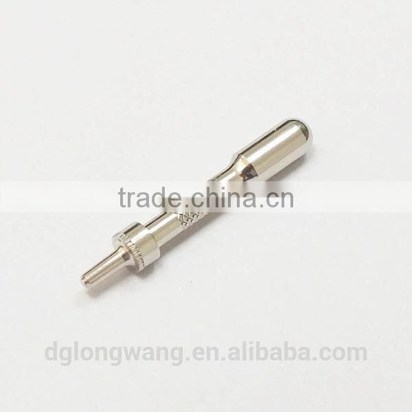 Factory price with custom CNC turning electroplate brass hollow pin insert