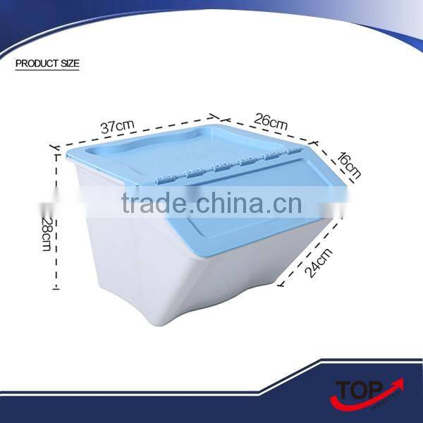 large volume plastic foldable storage boxes for bathroom ware