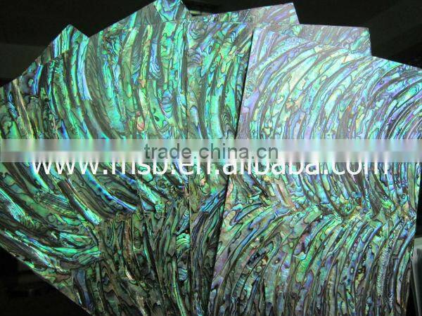 Thick New Zealand green abalone shell paper self-adhesive shell paper ,shell laminate