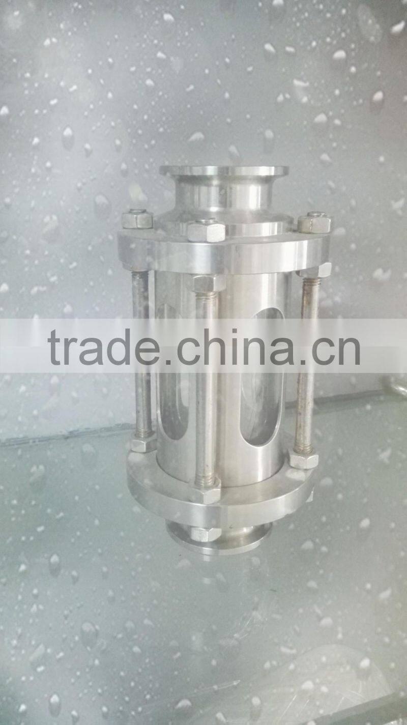 Low price stainless steel saniatry oil liquid level sight glass with professional manufacture