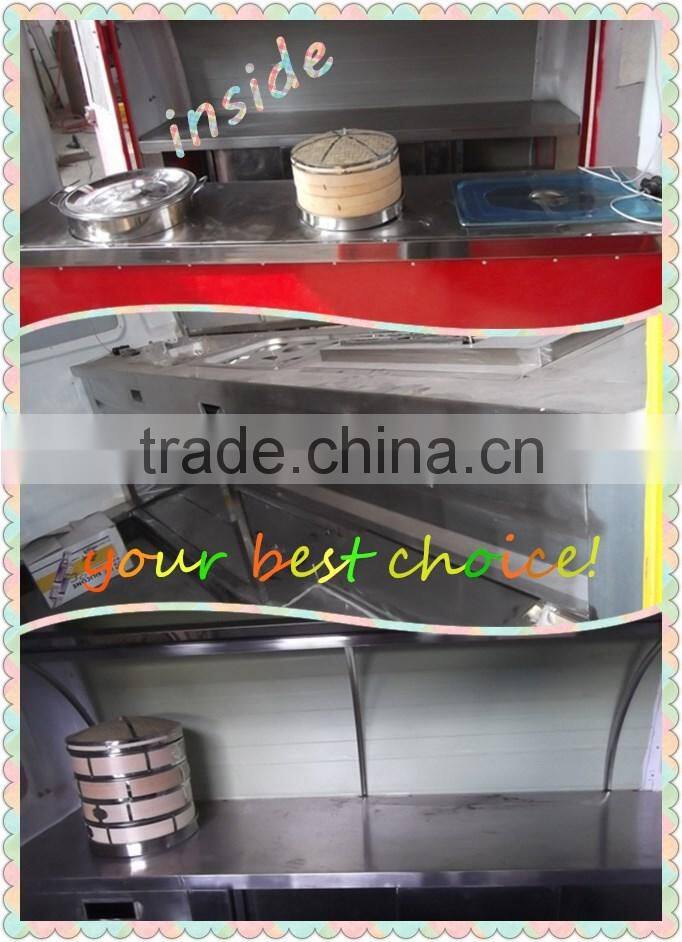 outdoor mobile burger food trailer with fryer/food trailer for sale