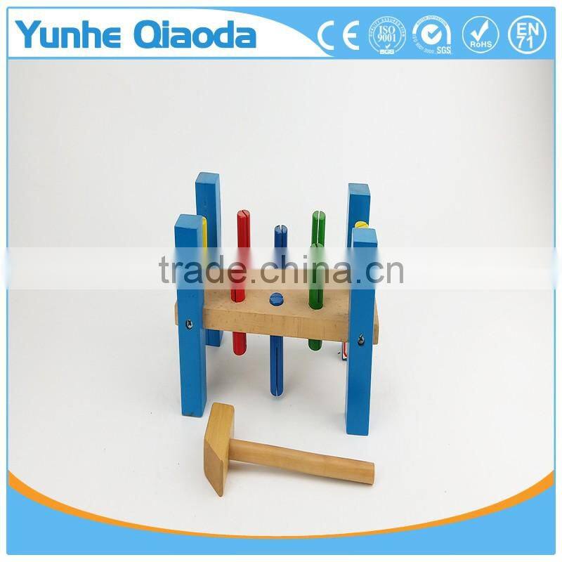 Christmas Thanksgiving Gifts Classic Toddler Game Wooden Hammer Toy Pound-A-Peg Pounding Bench Early Explorer
