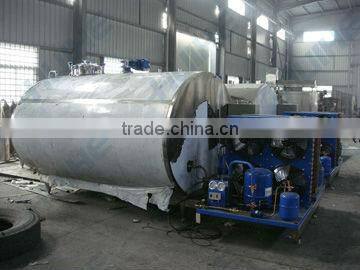 1000l horizontal milk cooling tank