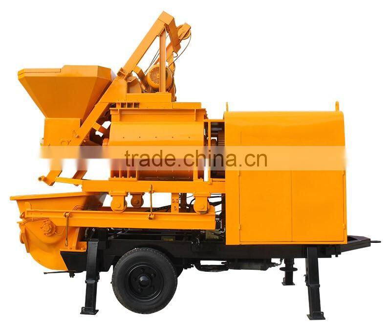 China made hydraulic concrete pump with mixer machine China price