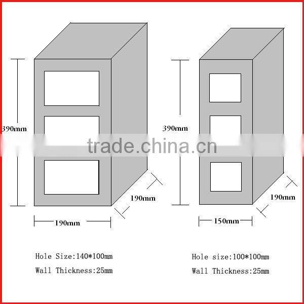 low manual concrete hollow brick machine price