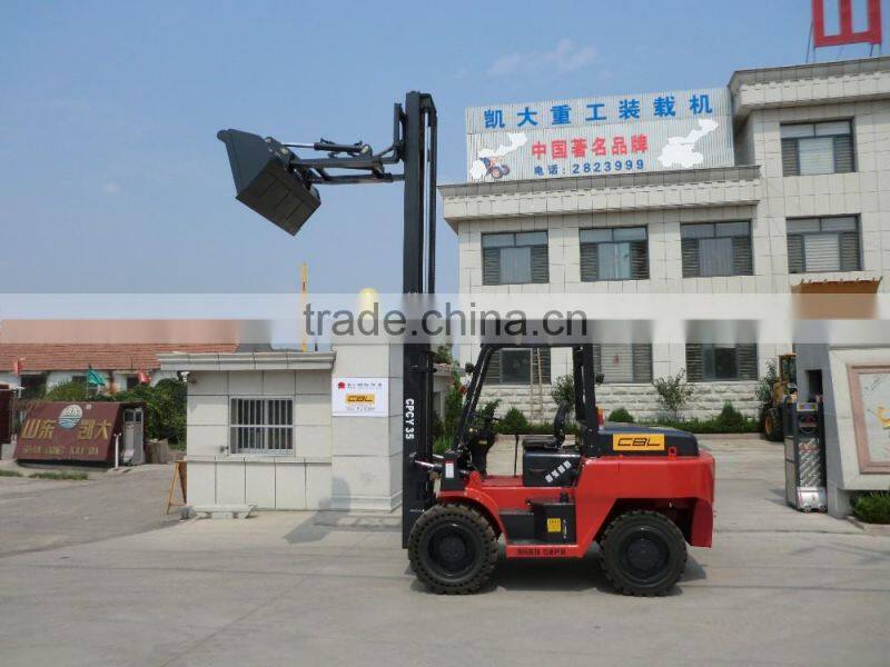 3.5T diesel engine forklift, 4x4 forklift loader, farm tractor