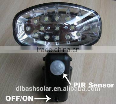 15 pcs super bright low price solar motion sensor light