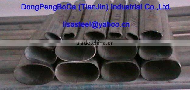 BS1387 Galvanized Flat Oval Hollow Section