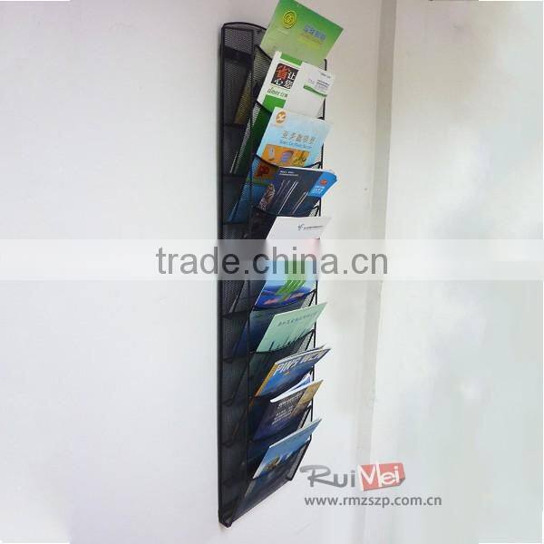 Wire Mesh 5 Tiers Wall Mounted Leaflet Dispenser