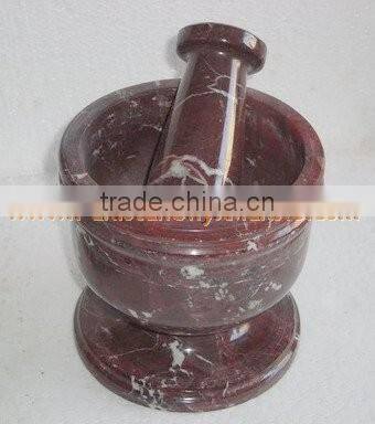 MARBLE MORTAR AND PESTLE HANDICRAFTS