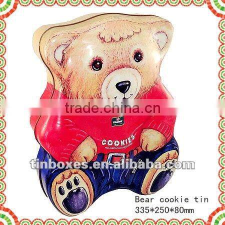 bear shaped biscuit can
