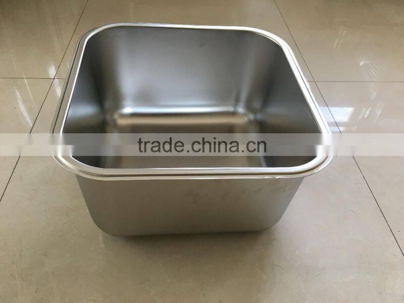 Commercial Inox Steel Sink Work Table for Restaurant Kitchen Equipment