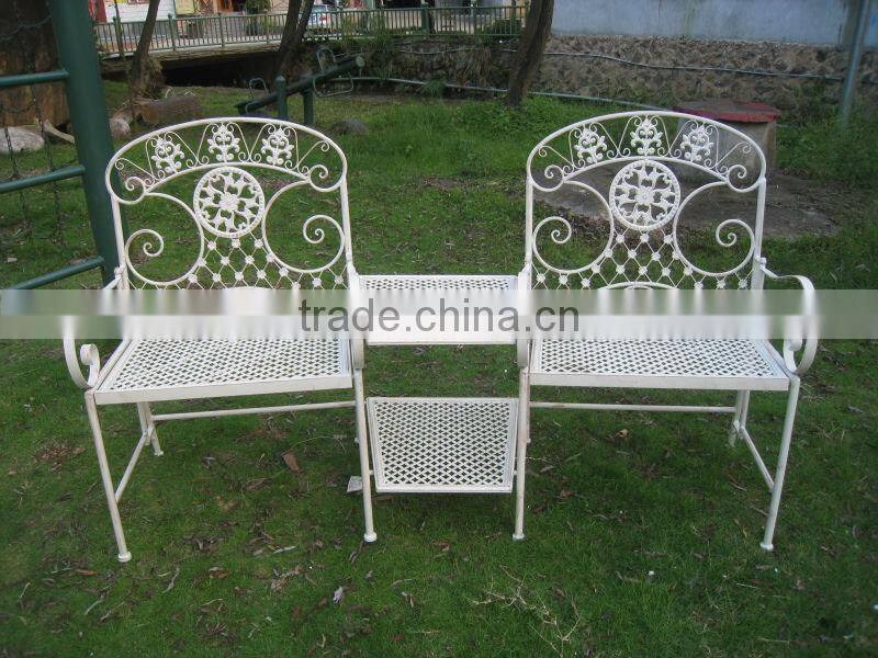 Decorative Antique Bench With One Chair