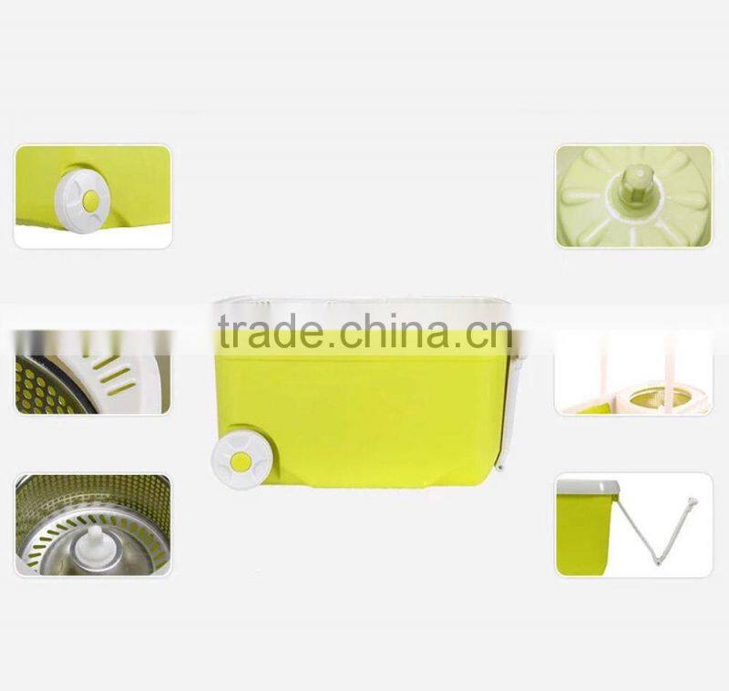 vivinature removable 360 magic spin mop with two wheels, mop with bucket