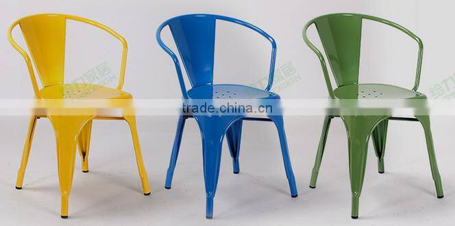 Vintage iron dining chair with home & garden