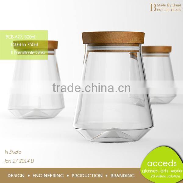 Newest Double Wall/Single Glass Jars for Honey and Candy