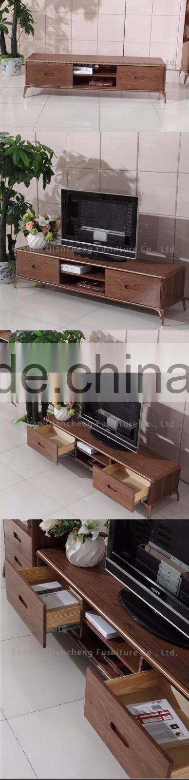 High classical Modern wooden tv stand with drawers