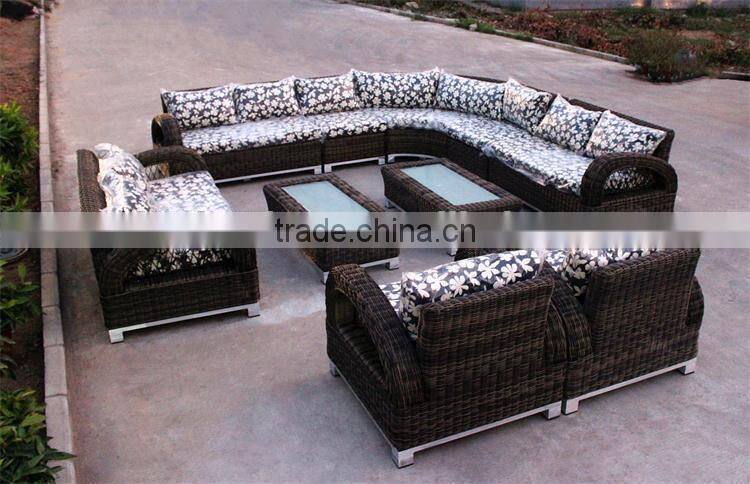 Outdoor Furniture Modern Luxury Rattan Sofa Set