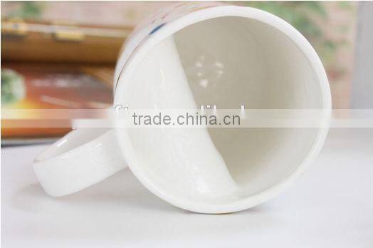 2014 new product hot sale ceramic cup, heart shaped ceramic coffee cup, ceramic coffee cup