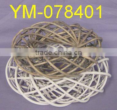 New Design Decorative Willow Wreath with ribbon.