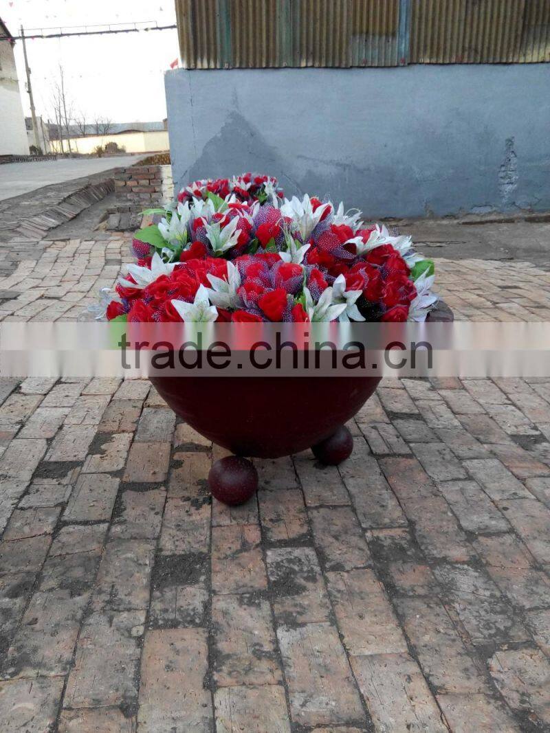 Cast Iron Flower Pot, Garden Planter/Urn