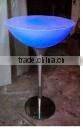Glowing portable round table for bar
