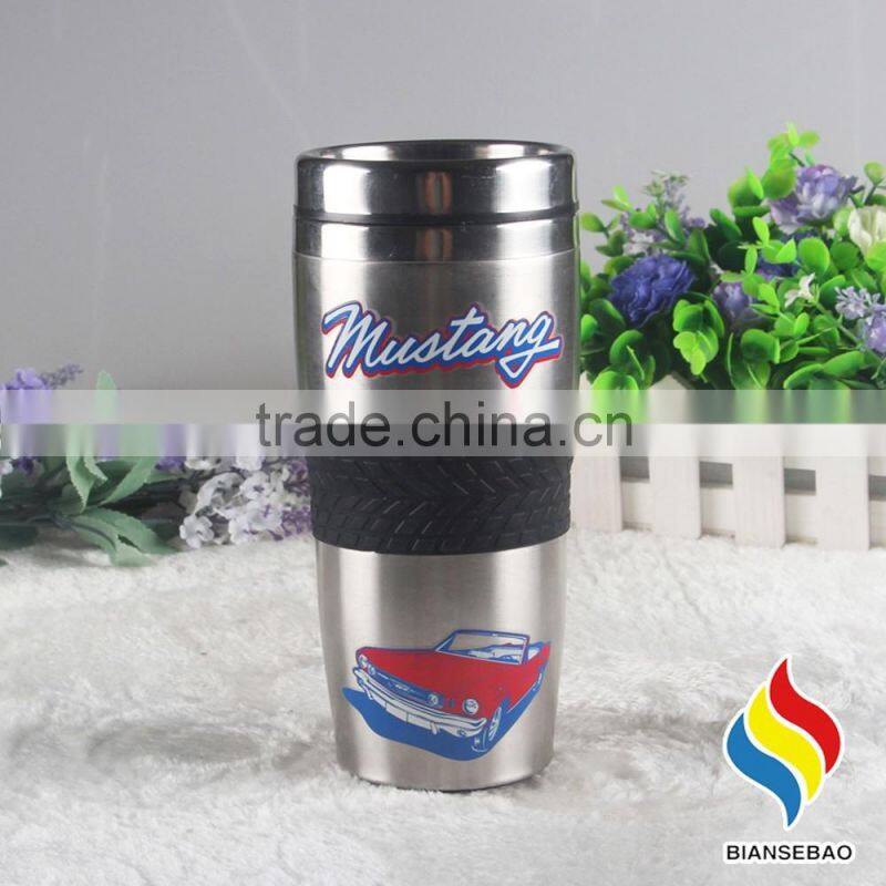 2016 New Design Stainless steel sublimation travel mug