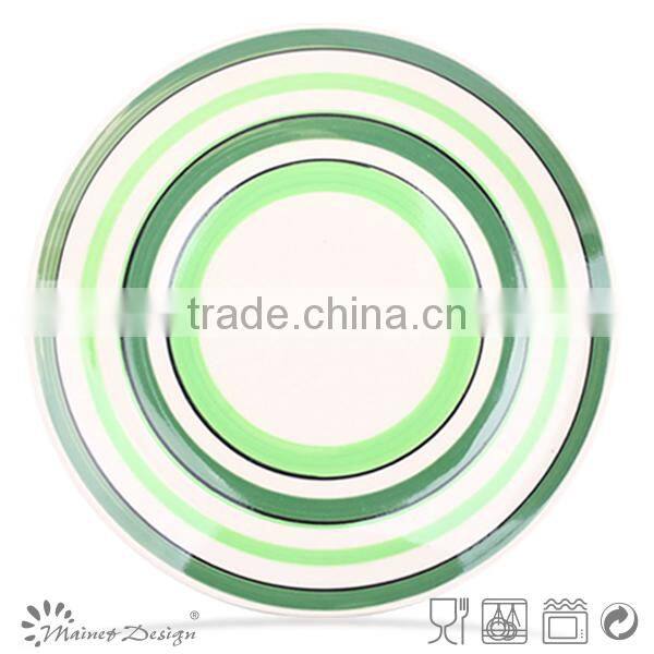 cheap colorful handpaiting ceramic salad plate