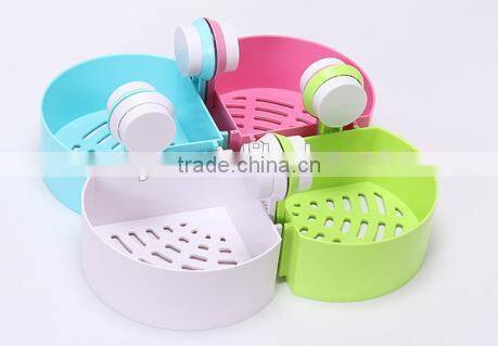 plastic Triangle Bathroom Shelves with strong Sucker