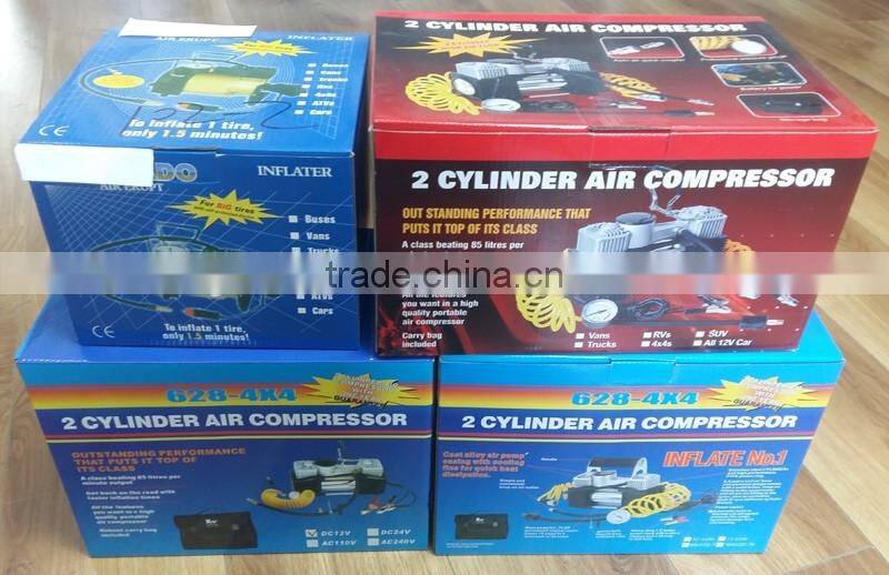 12v 2 Cylinder Automatic Car Tire Inflation Tools Tyre Inflator Portabe Car Mini Compressor Air Pump