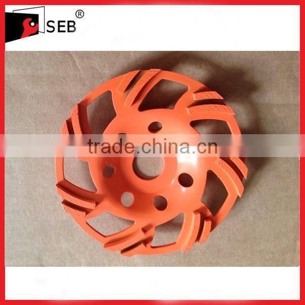 Diamond tool double row diamond grinding cup wheel