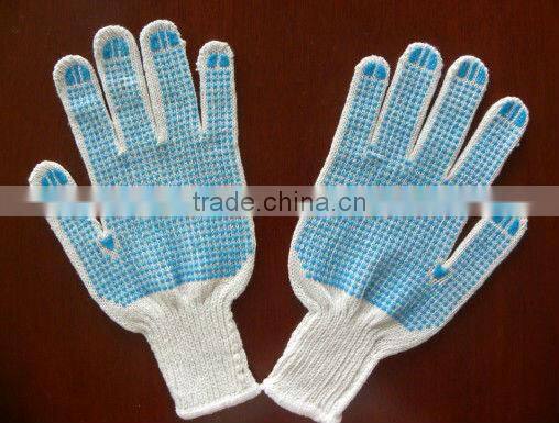 7 gauge PVC dotted knit gloves