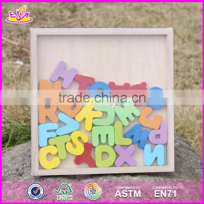 2017 New design toddlers educational wooden abc learning W14B072