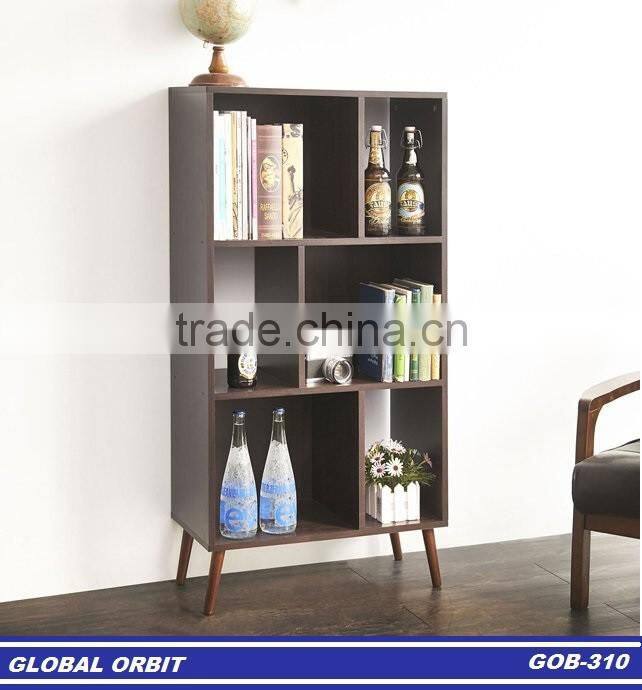 2015 New Design 6 Cube Modern Wood Bookcase/Furniture Wooden Bookshelf/Wooden Book Shelf