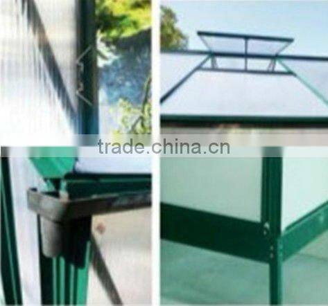 aluminum greenhouse with double doors