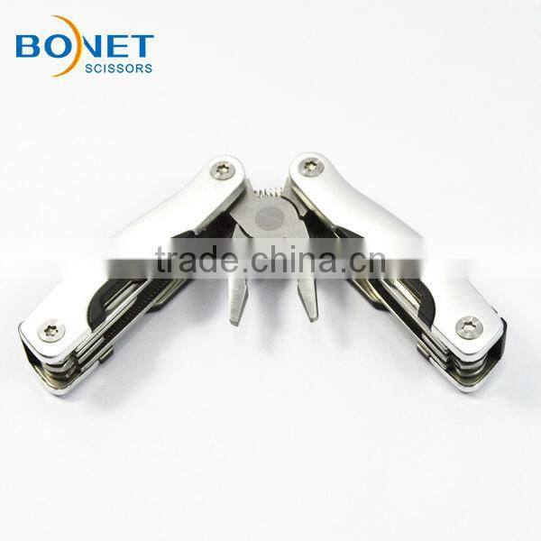 SFI0003B FDA qualified multi purpose Stainless steel folding fly fishing pliers scissor