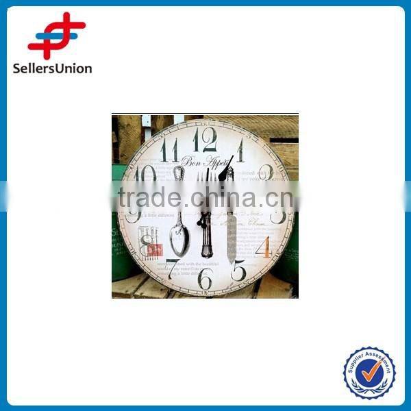 winding wooden wall clock