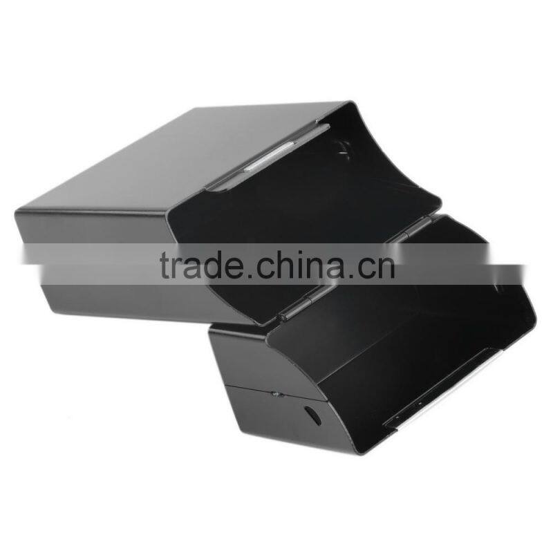 Black Aluminum Cigarette Case Cigar Metal Cigarette Box Holder Tobacco Storage Case Gift