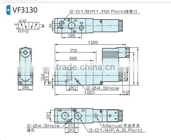 VF VZ pressure reduce valve with high quality