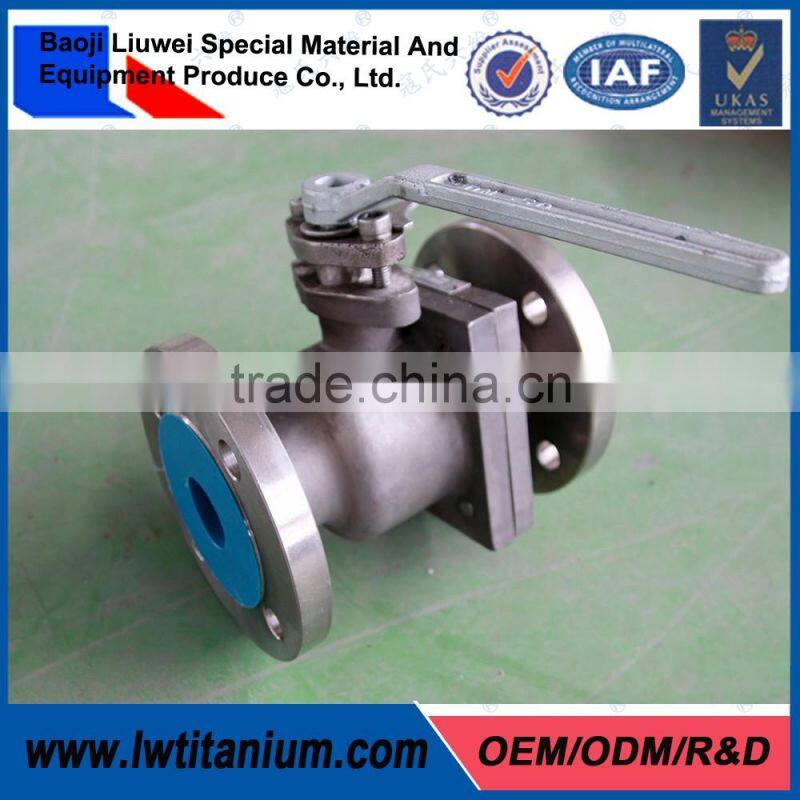 OEM Manual Titanium Ball Valve with Limit Switch